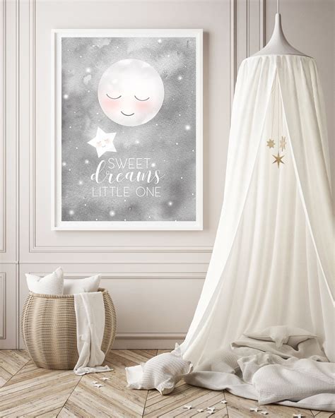 moon and stars nursery decor|moon star cloud nursery decor.